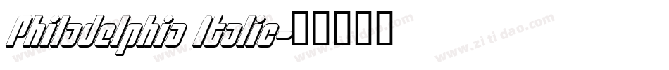 Philadelphia Italic字体转换